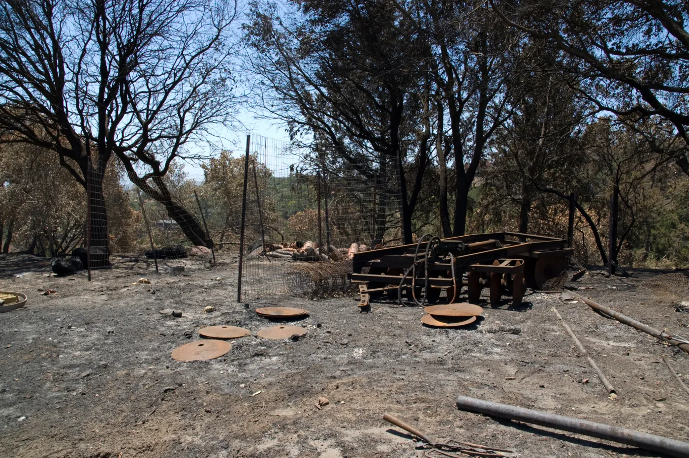burned area adjacent to Chip Pile and Porter Trail, after the Jesusita Fire