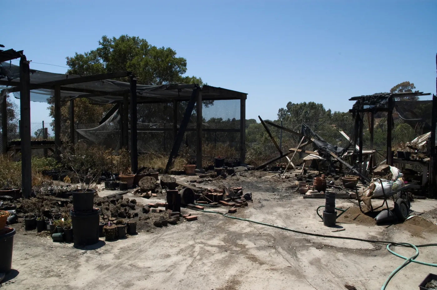 Horticulture Nursery after the Jesusita Fire