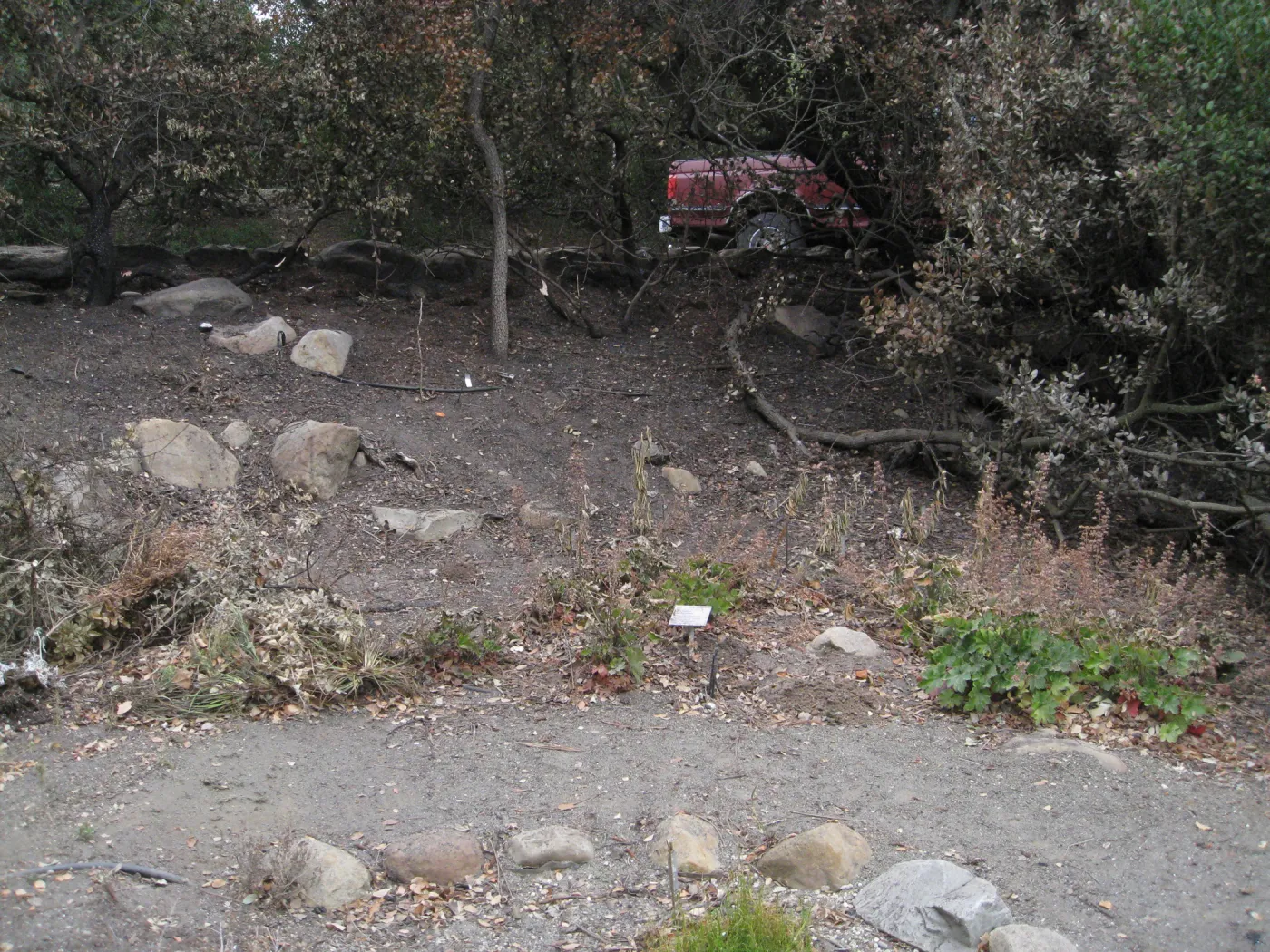 Mission Canyon Road from Conservation Display after the Jesusita Fire
