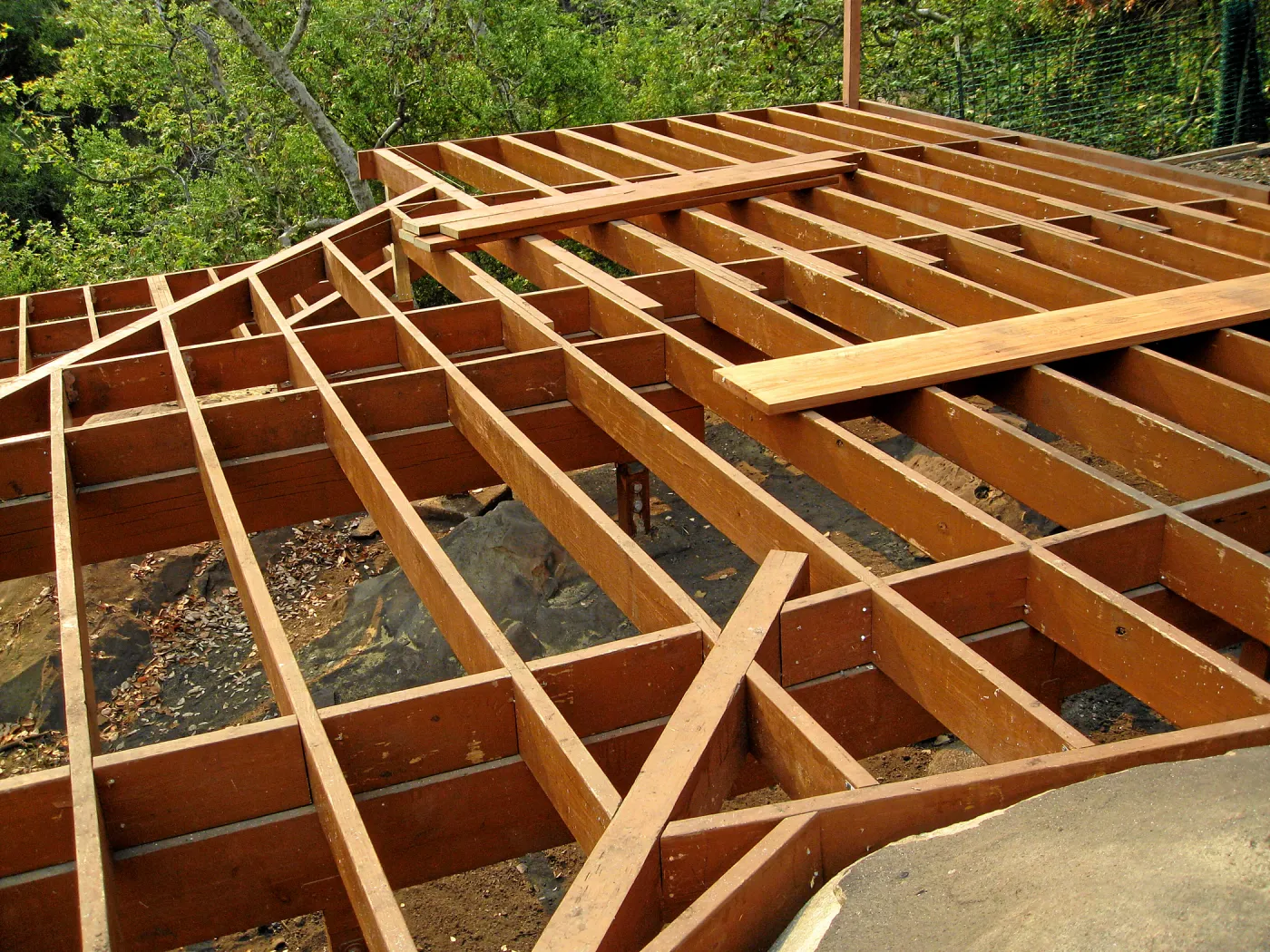 Reconstruction of Home Demonstration Garden deck after Jesusita Fire
