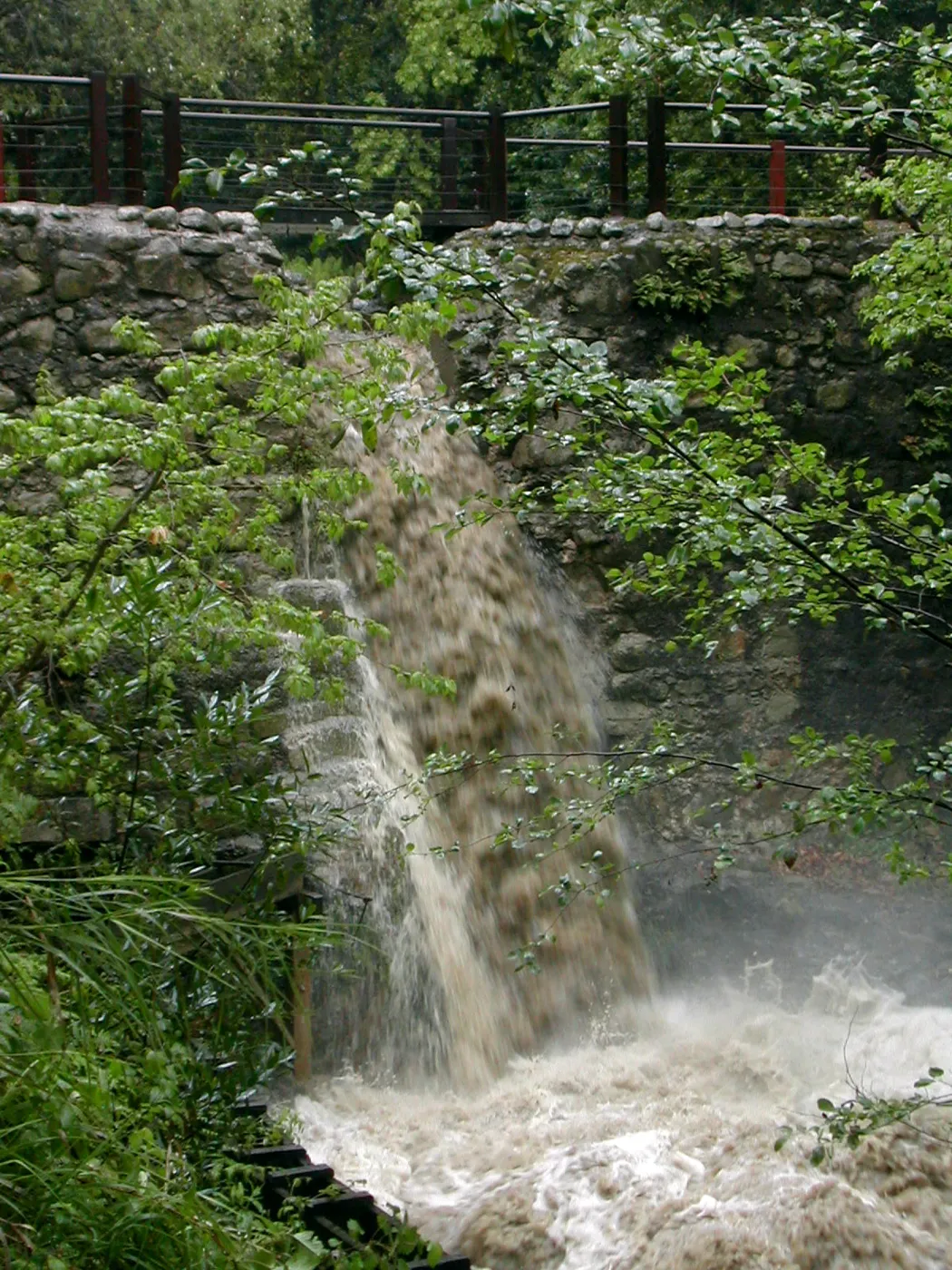 Flooding at Mission Dam