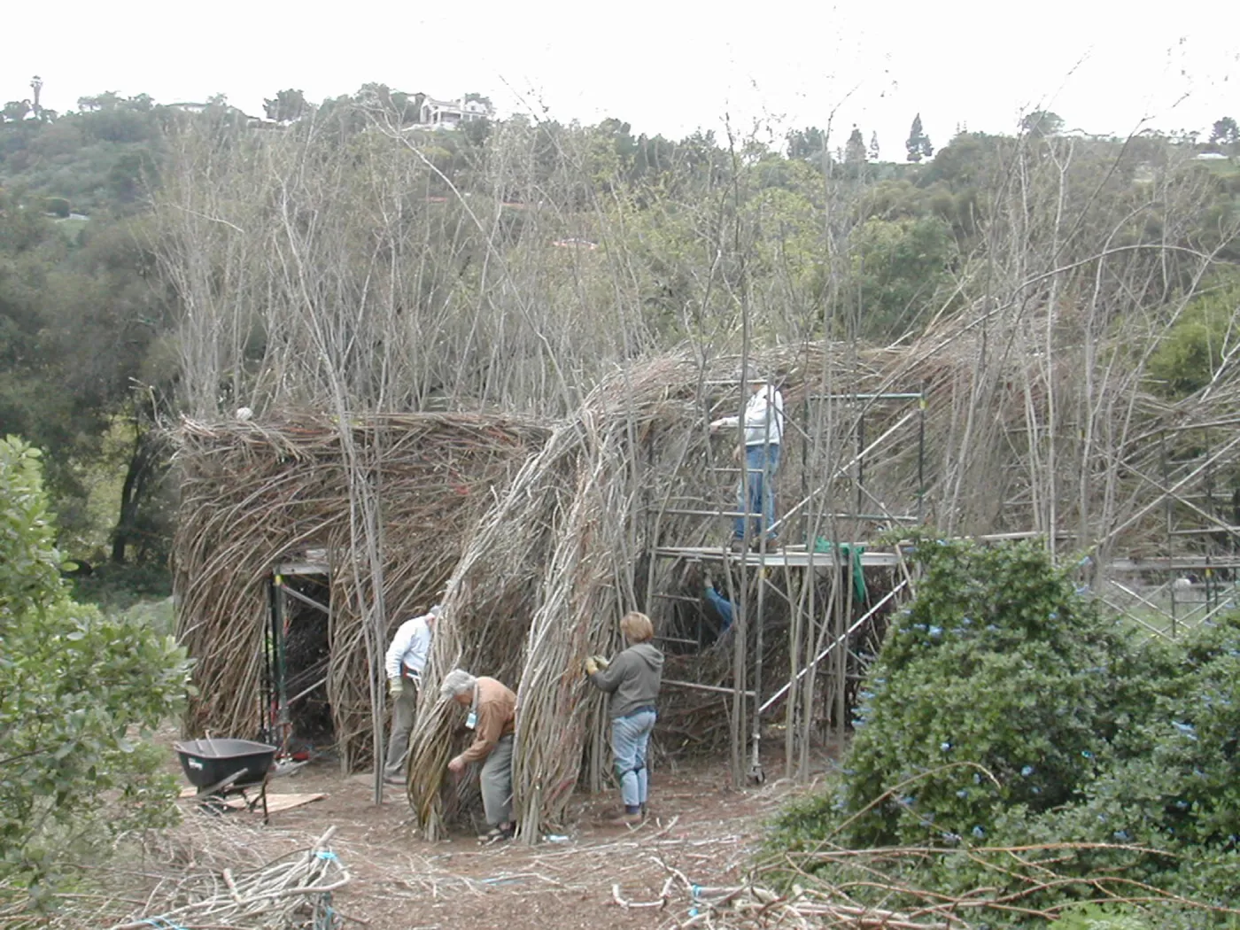 Construction of Toad Hall by Patrick Dougherty
