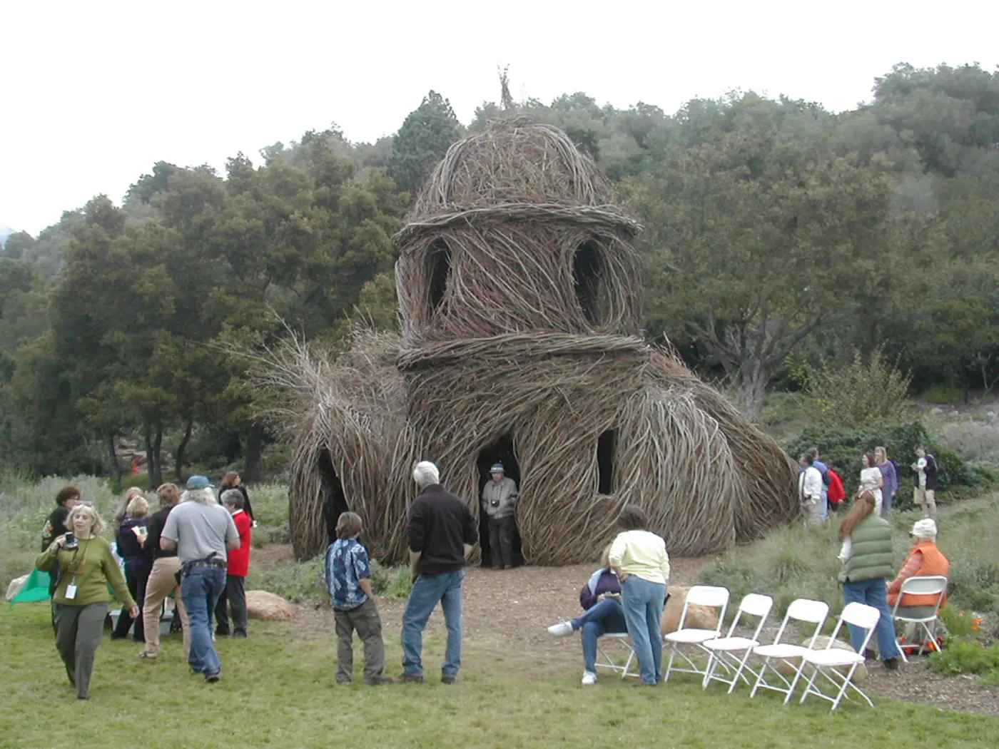 Construction of Toad Hall by Patrick Dougherty