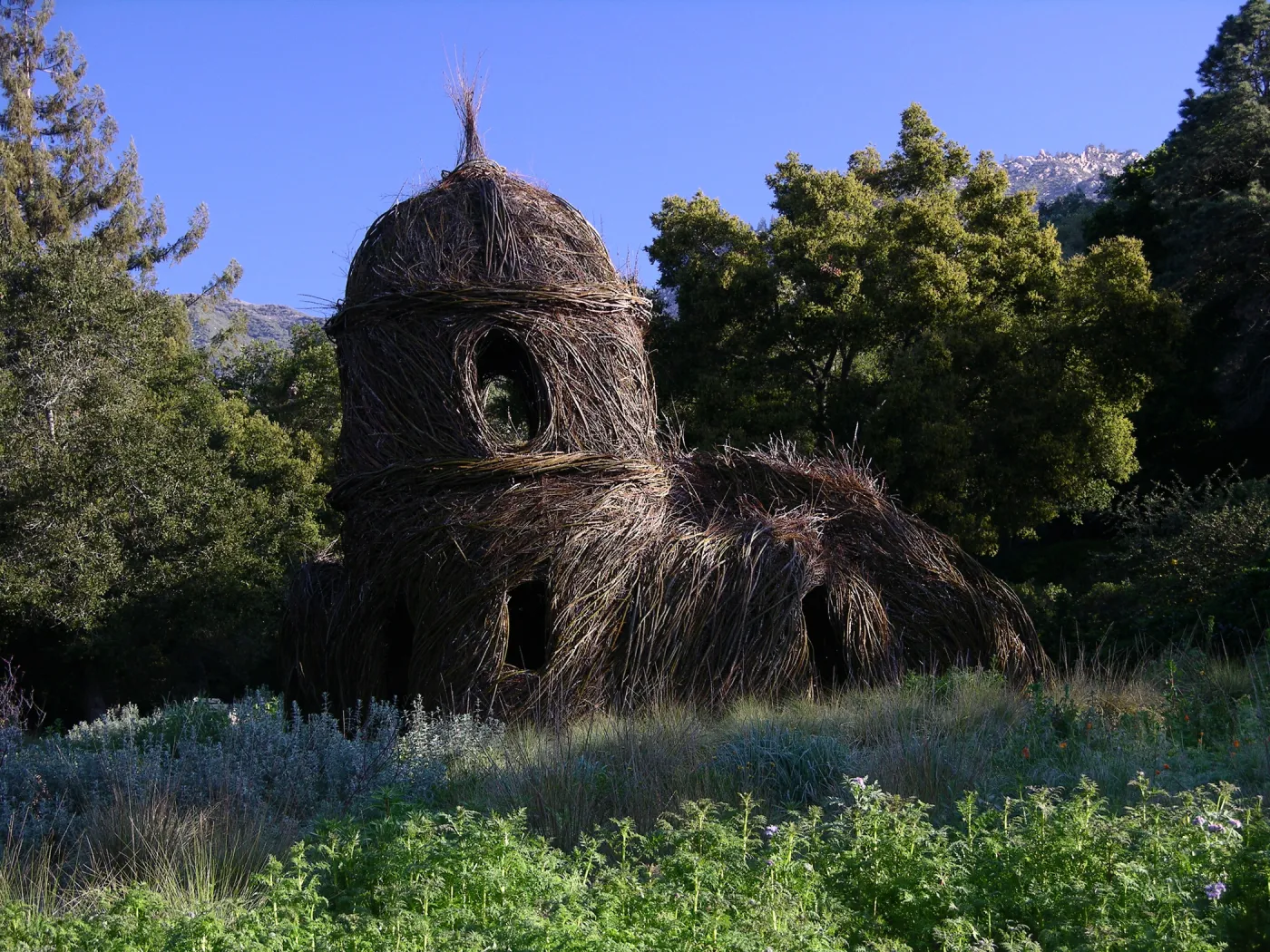 Patrick Dougherty Toad Hall Grand Opening