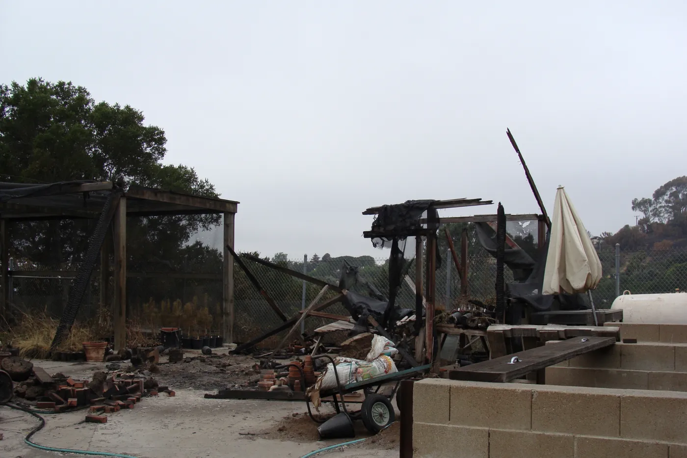 Hort Unit, after the Jesusita Fire