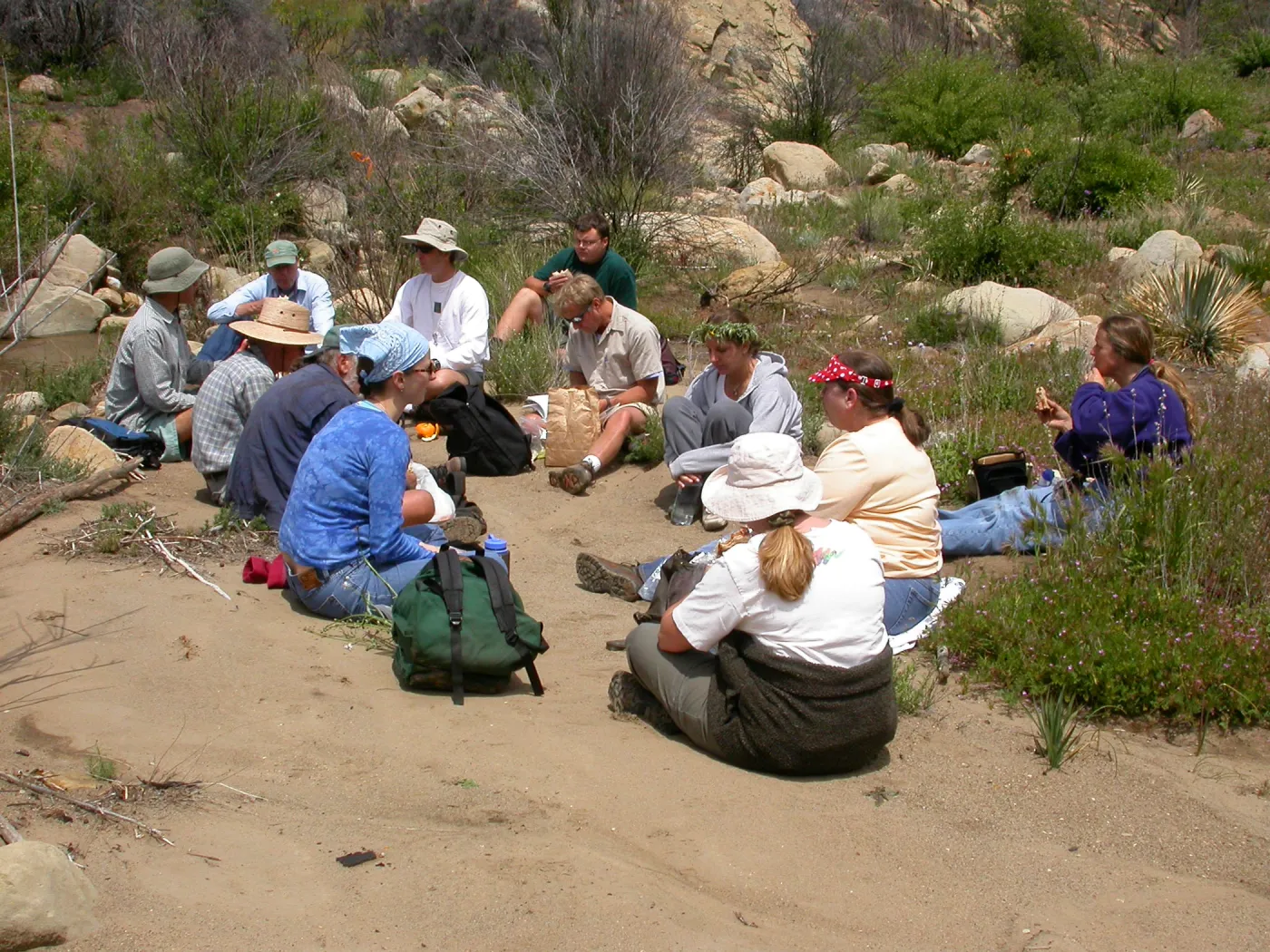 Staff Field trip lunch, Hwy 33, Derrydale Creek