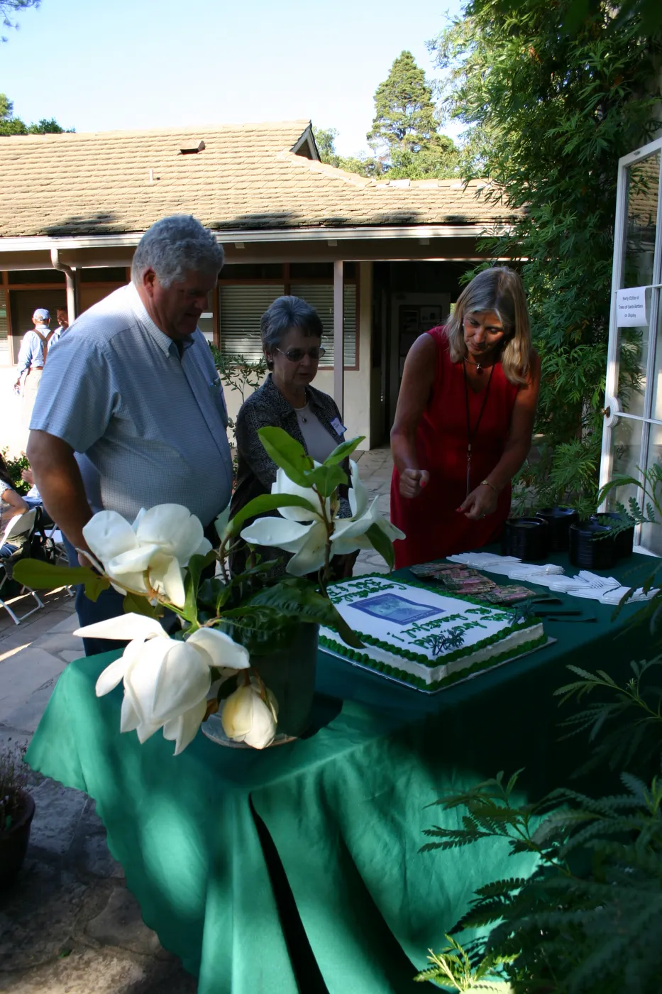 the cake, Trees of Santa Barbara book signing 2005