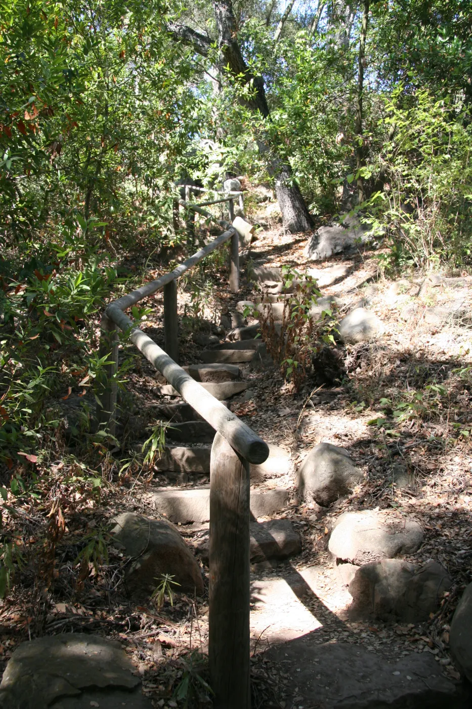 staircase to the Manzanita Section from Mission Creek