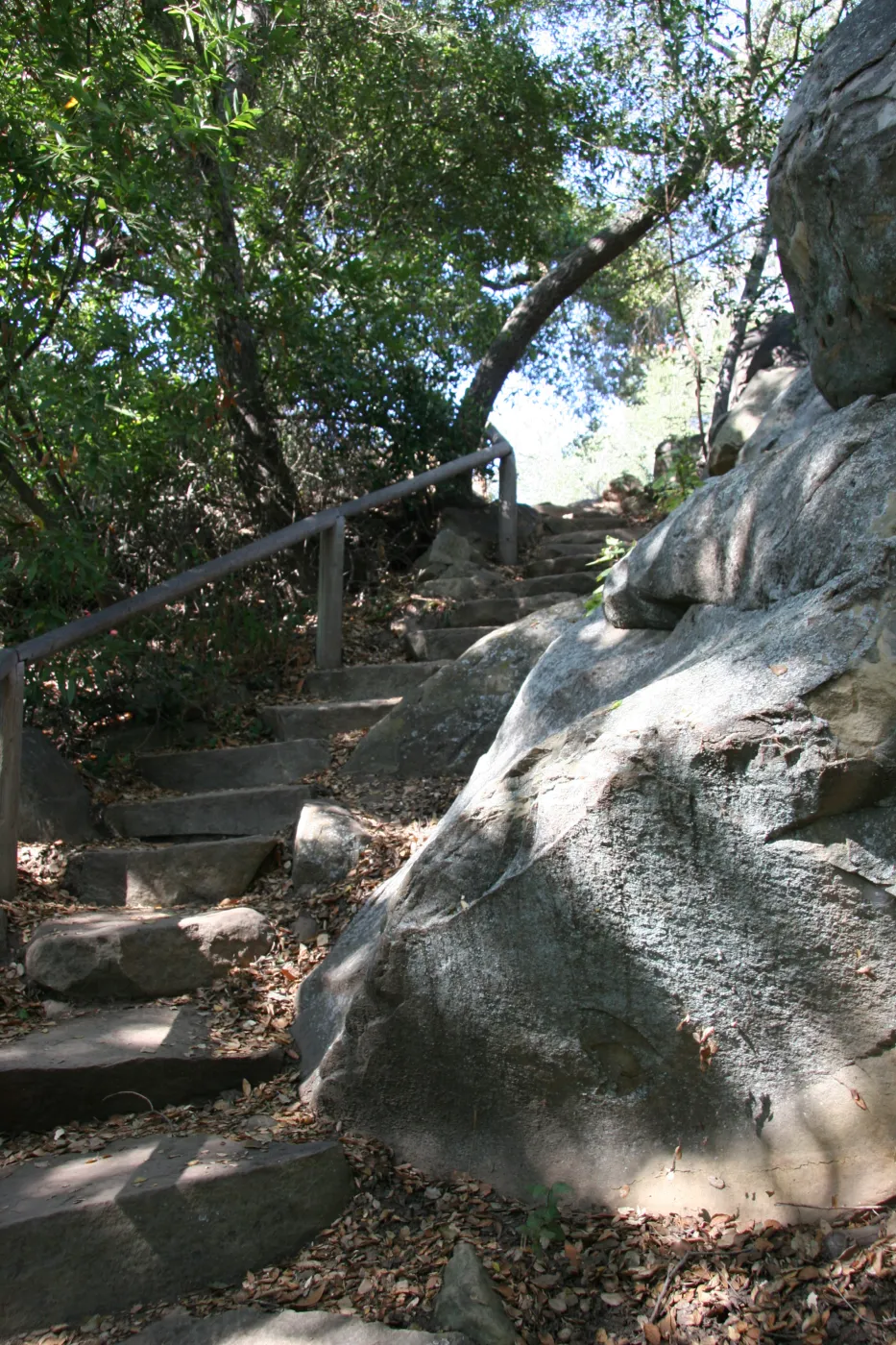 staircase to the Manzanita Section from Mission Creek