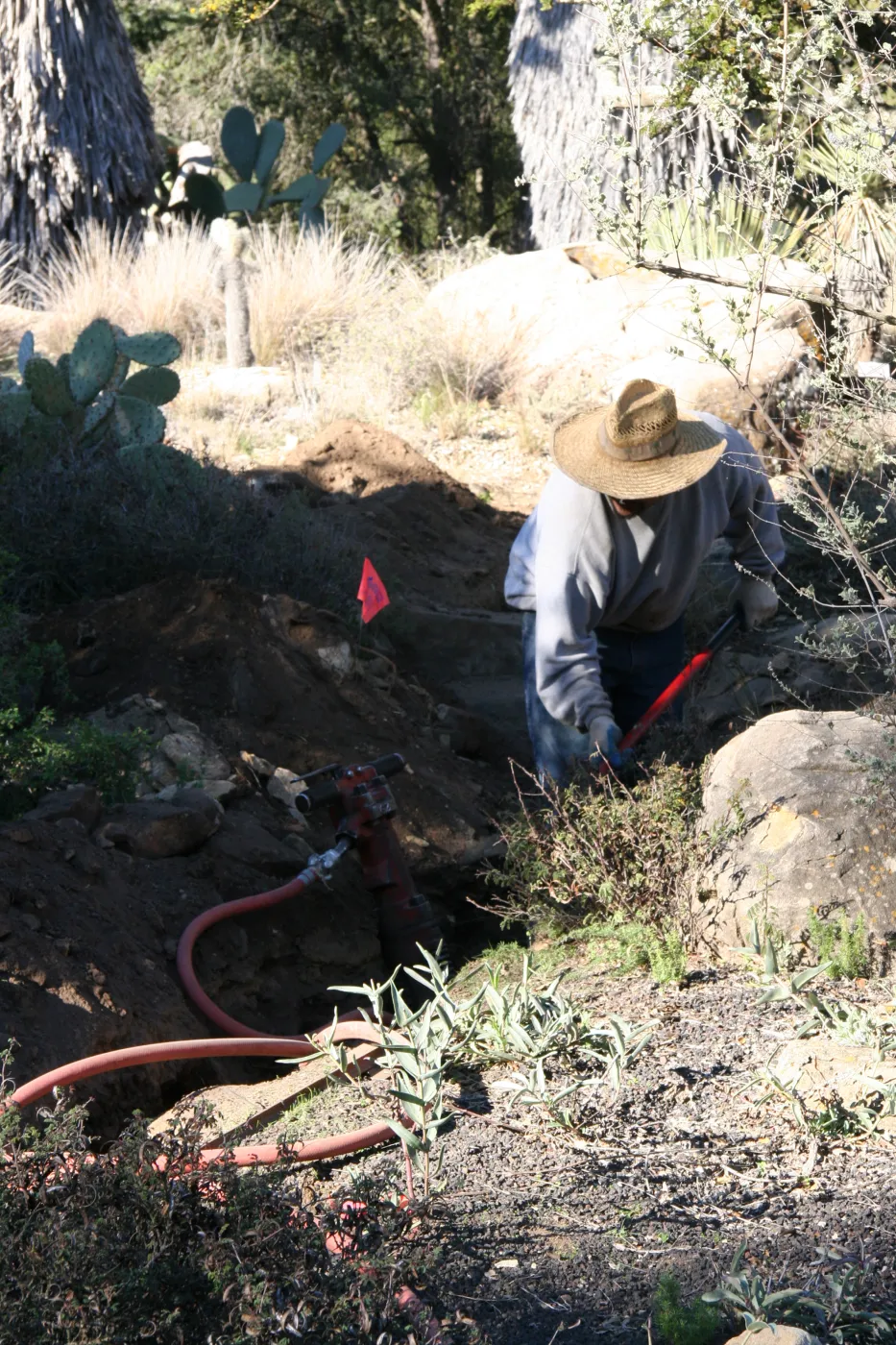 Irrigation construction in the Desert Section