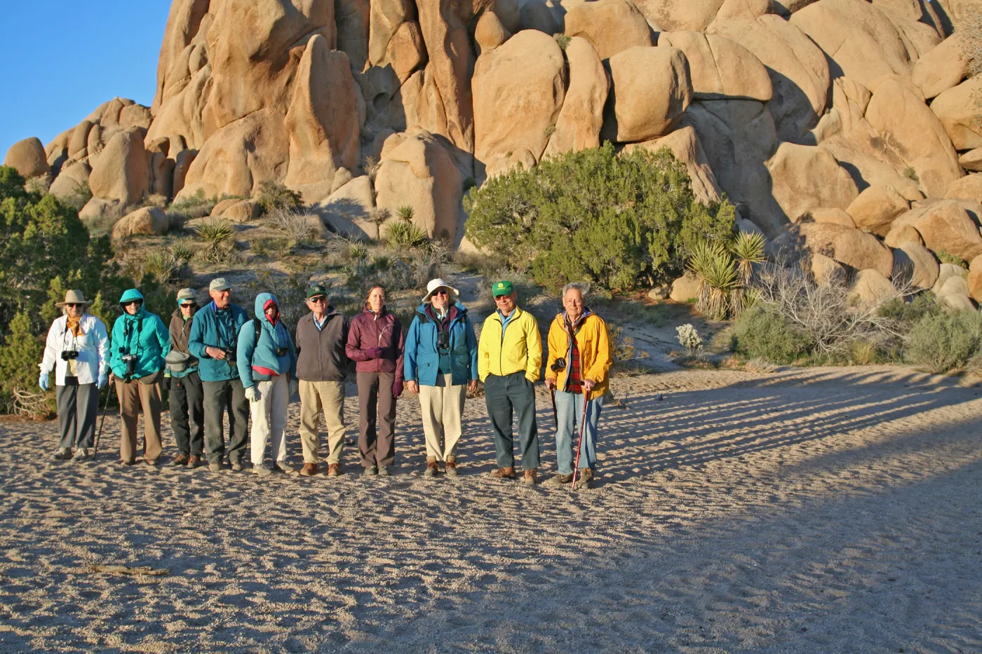 â€œSearching for Desert Wildflowers at Joshua Tree National Parkâ€ field trip with Bob Haller, Nancy Vivrette, Cathy Rose and Slly Isaacson , desert evening