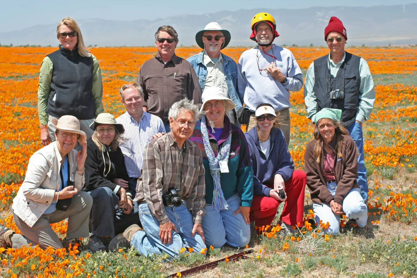 SBBG field trip, field of poppies, Antelope valley