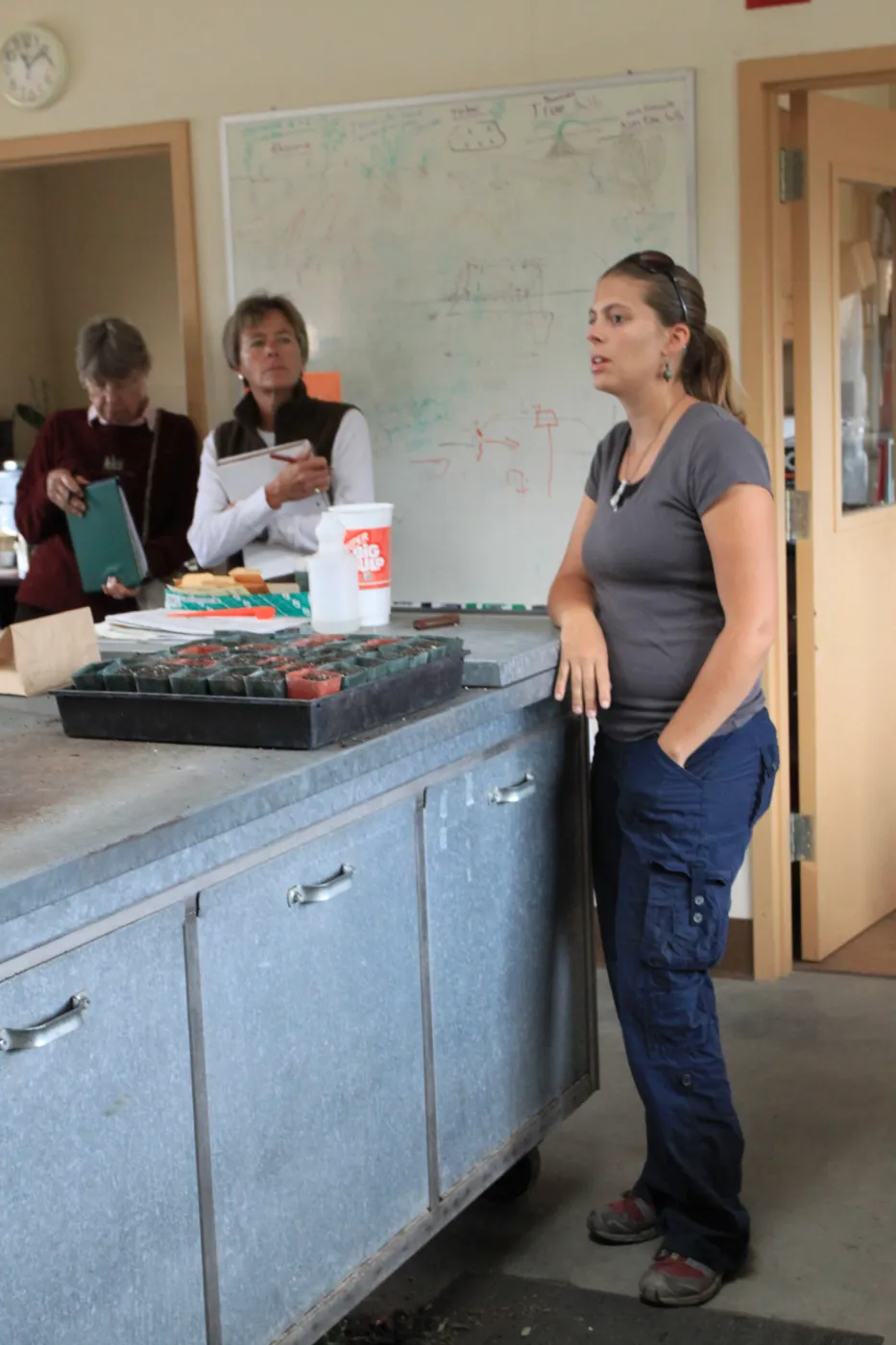 plant propagation class with Heather Wehnau, SBBG Plant Propagator, Master Gardener Training class 2009