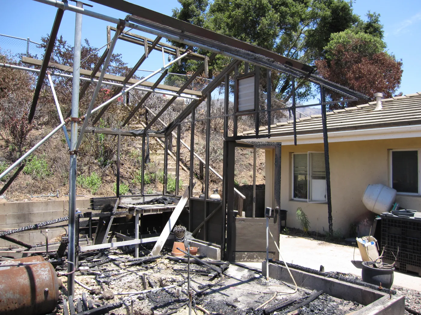 Hort Unit, after the Jesusita Fire