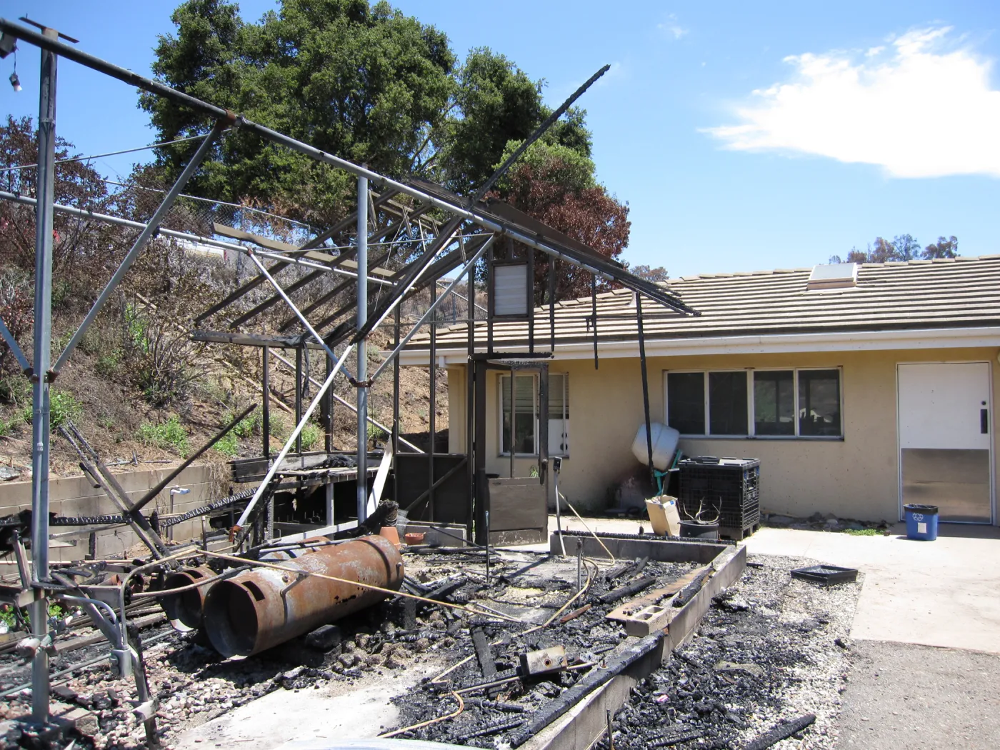 Hort Unit, after the Jesusita Fire