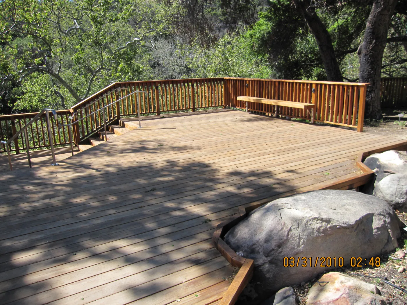 new Home Demonstration Deck, rebuilt after the Jesusita Fire