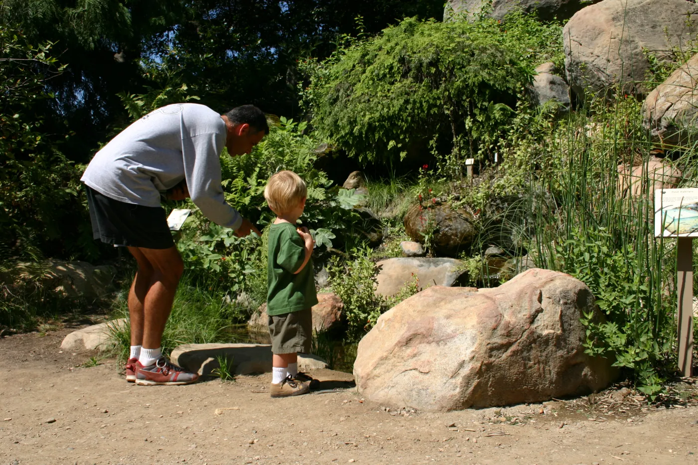 Discovery Garden, parent and child