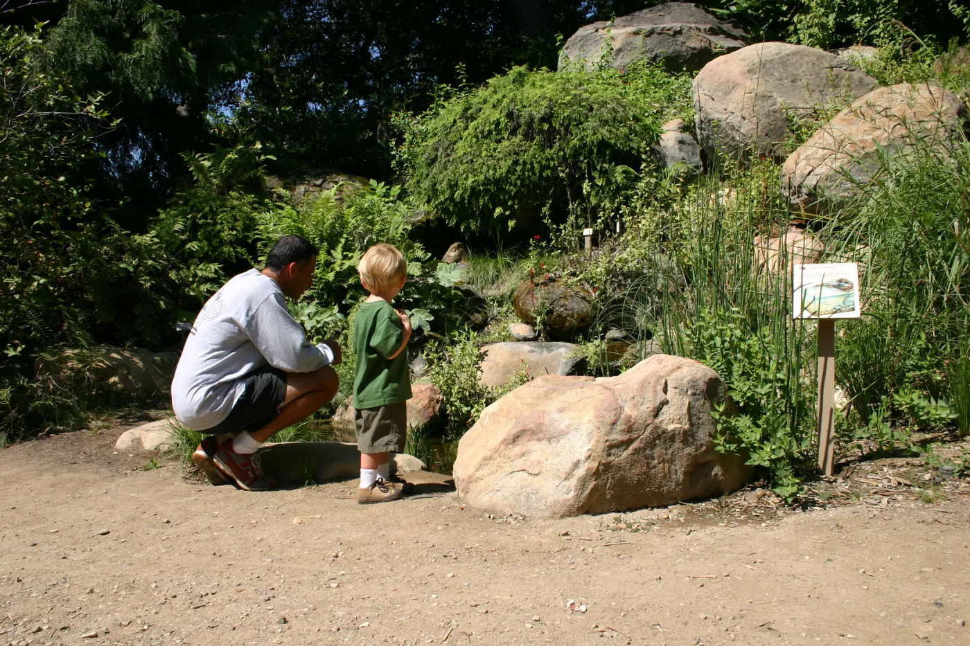 Discovery Garden, parent and child