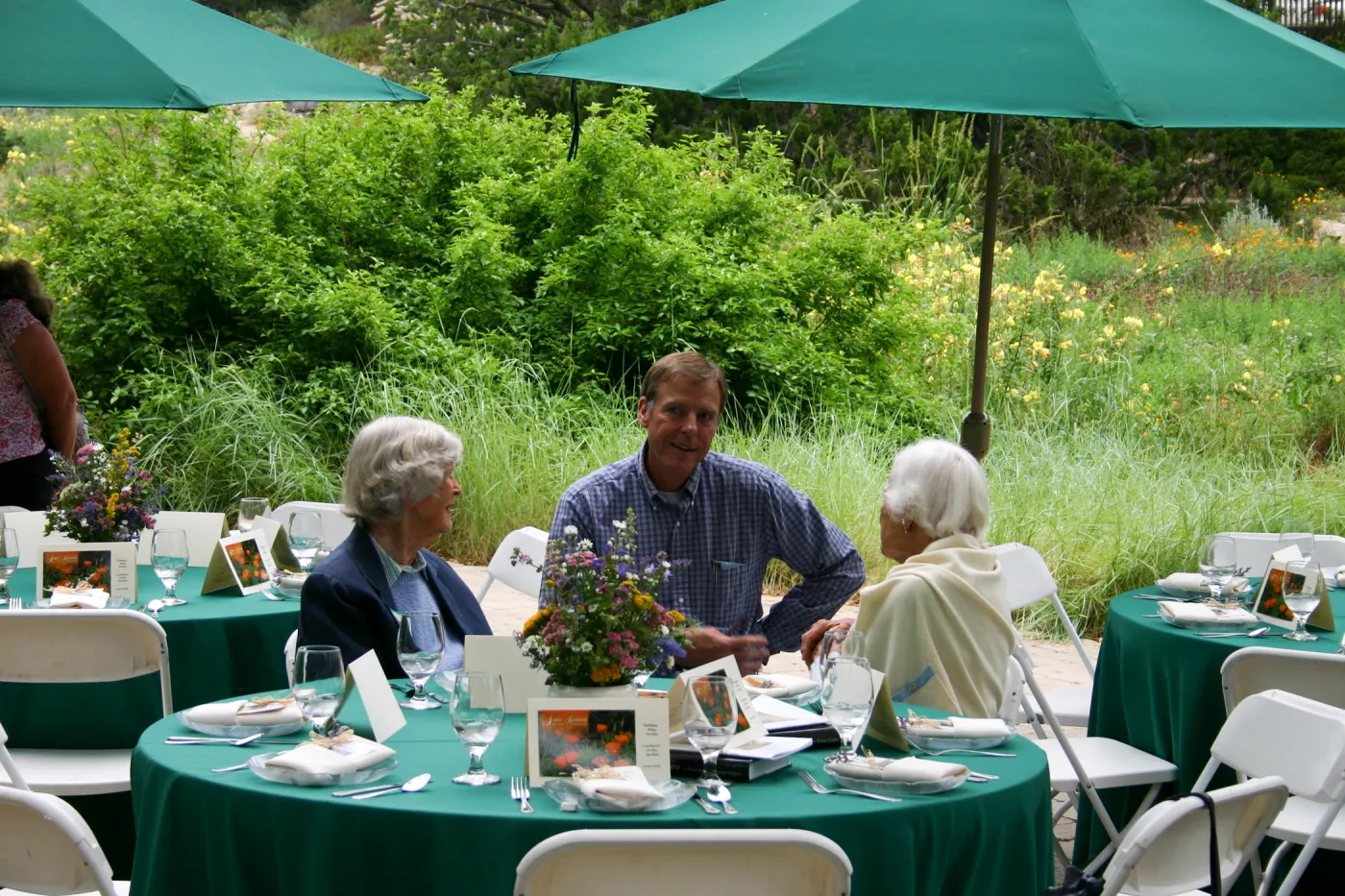 Bliss Luncheon, on the Blaksley Boulder patio, Bob Muller