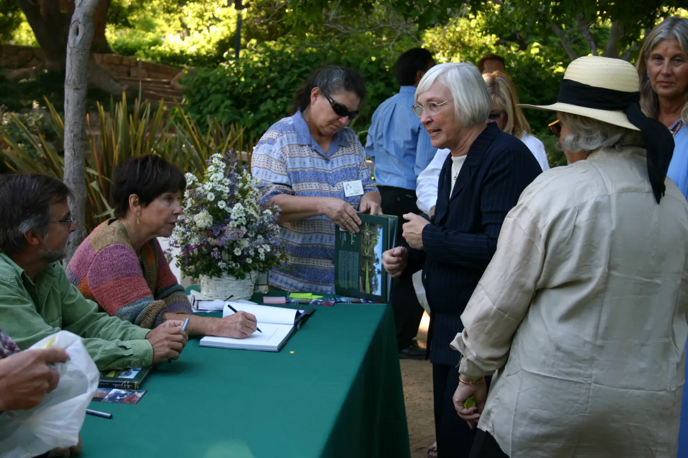 Alice's Garden, book signing at Alice Keck Park Memorial Garden