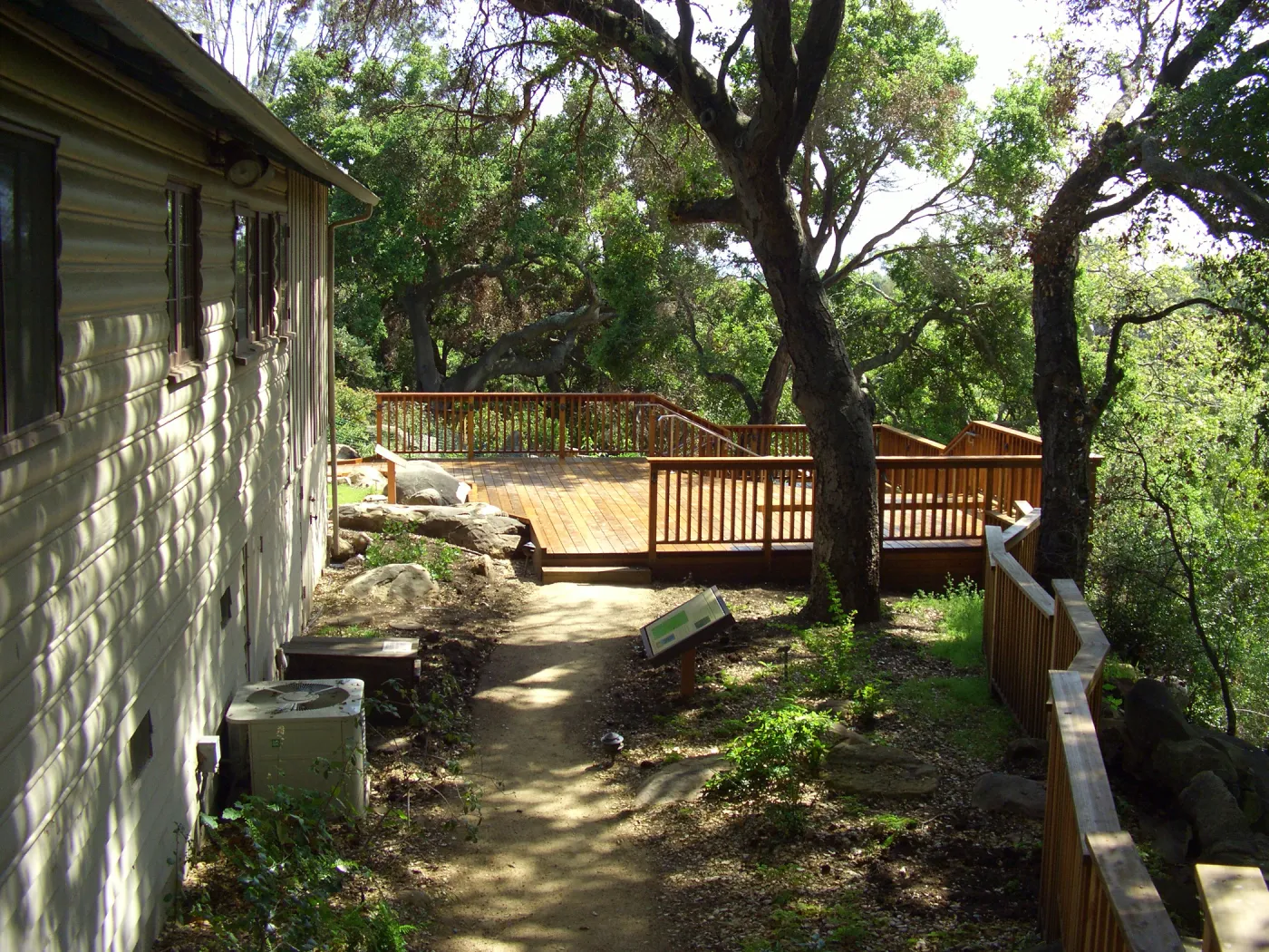 One year after Jesusita Fire - Home Demonstration Garden deck