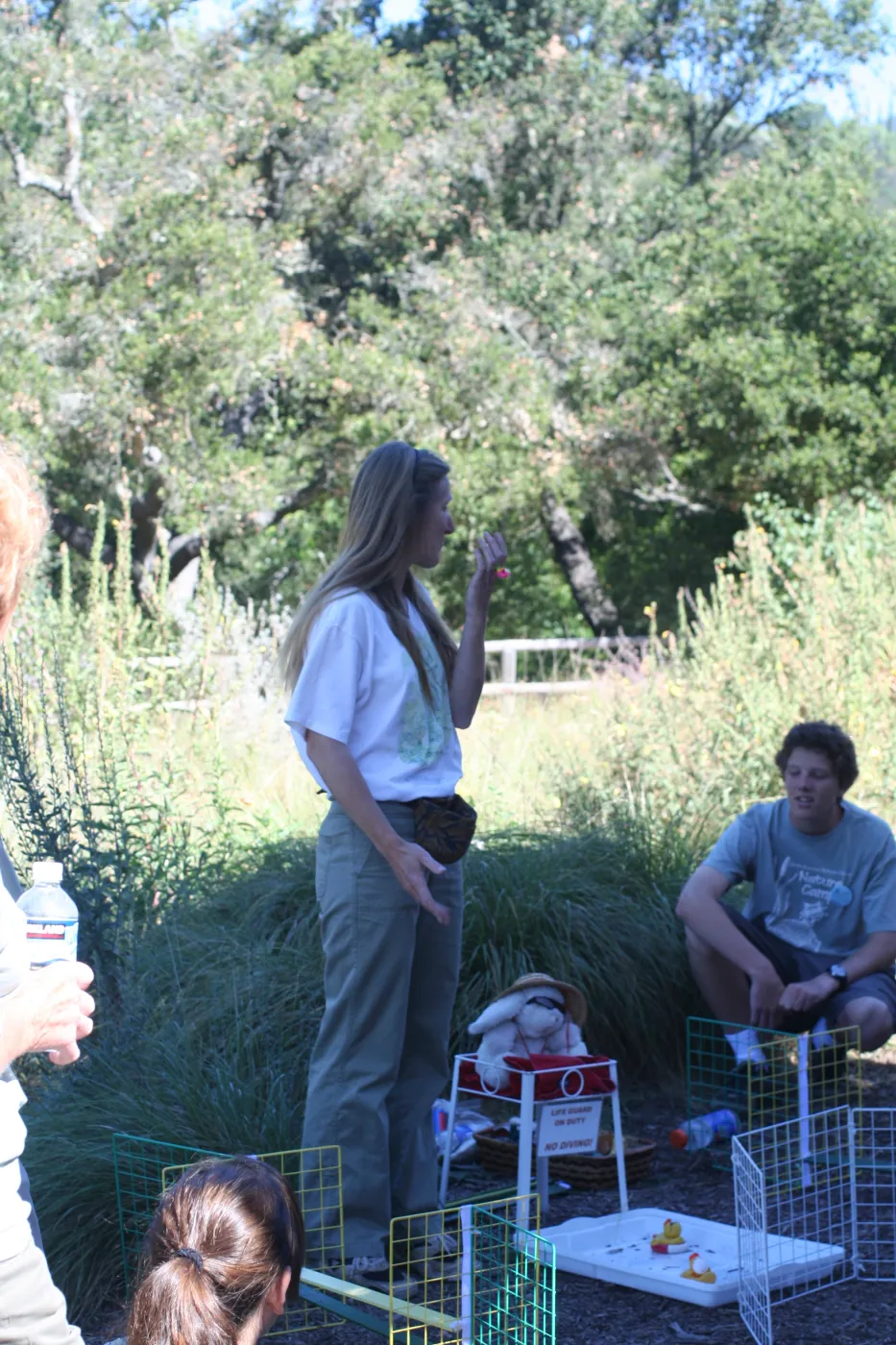 BUNS demonstration in the Meadow, SBBG Summer Nature Camp, 2006