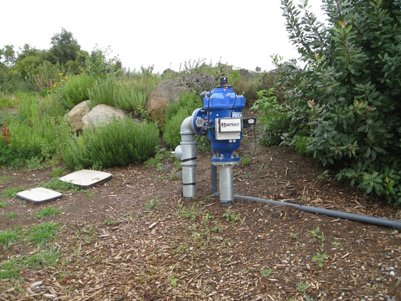 Irrigation valve near top of ridge on Porter trail