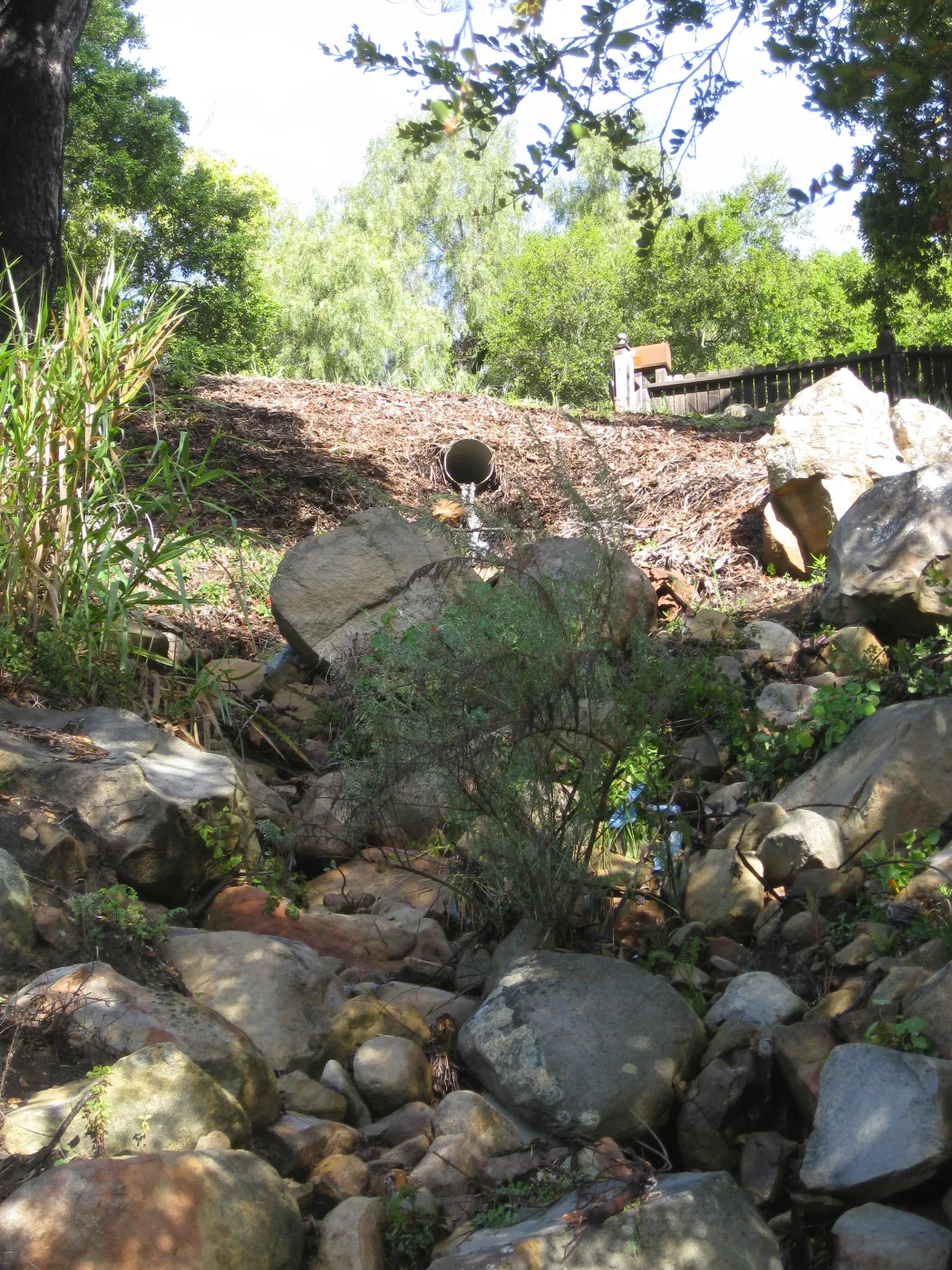 Erosion caused by heavy rain in the Tunnel Triangle