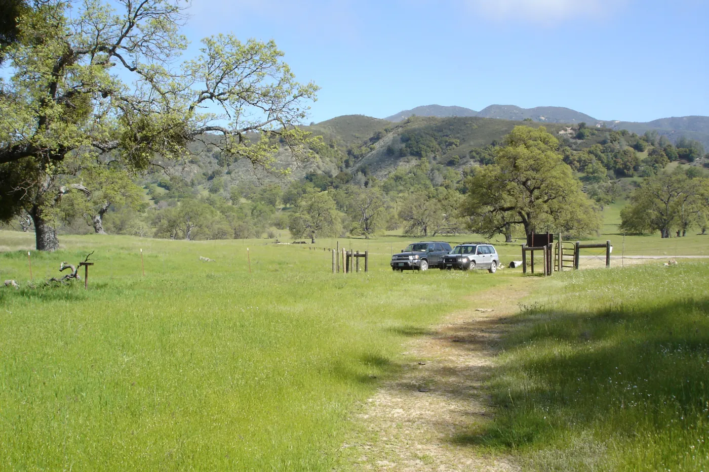 Wagon Caves rock shelter, Fort Hunter Liggett, SBBG Research and Conservation staff field trip, 2006