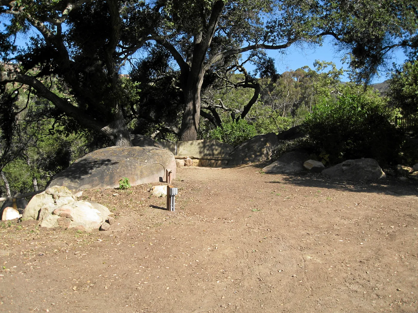 Garden terrace site after deconstruction