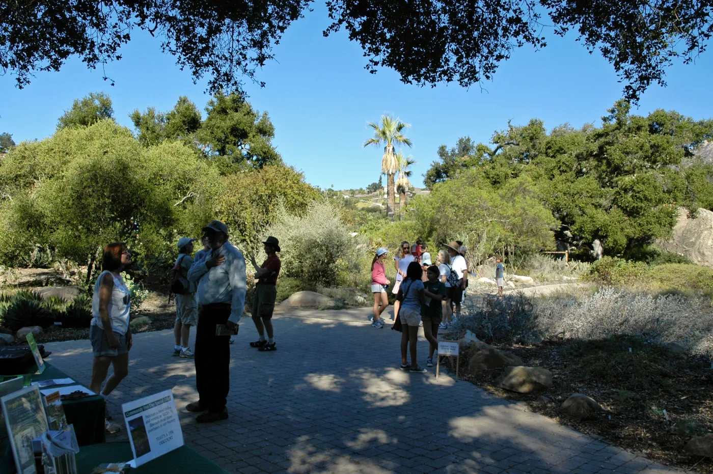 visitors at the Garden Entrance, SBBG Community Free Day, October 16 2011