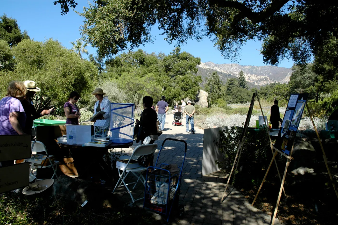 Master Gardener butterfly demonstration table, SBBG Community Free Day, October 16 2011