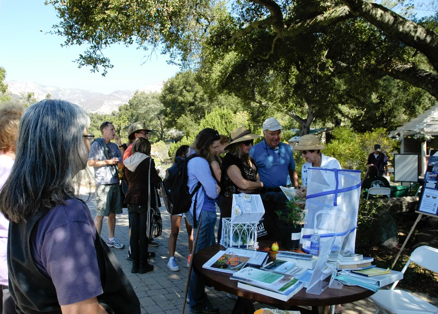 Master Gardener butterfly demonstration table, SBBG Community Free Day, October 16 2011