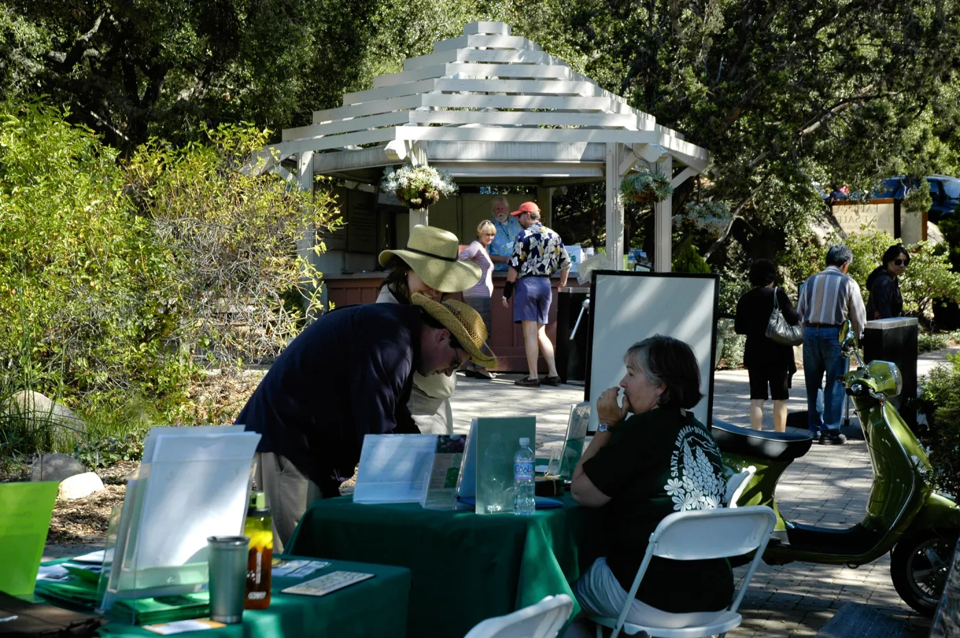 SBBG reception tables, Community Free Day, October 2011