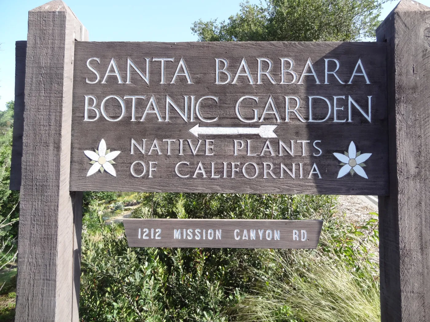 SBBG Entrance Sign