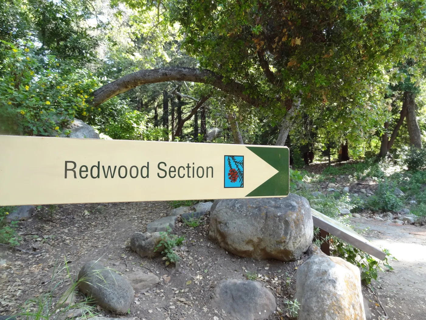 Redwood Section sign