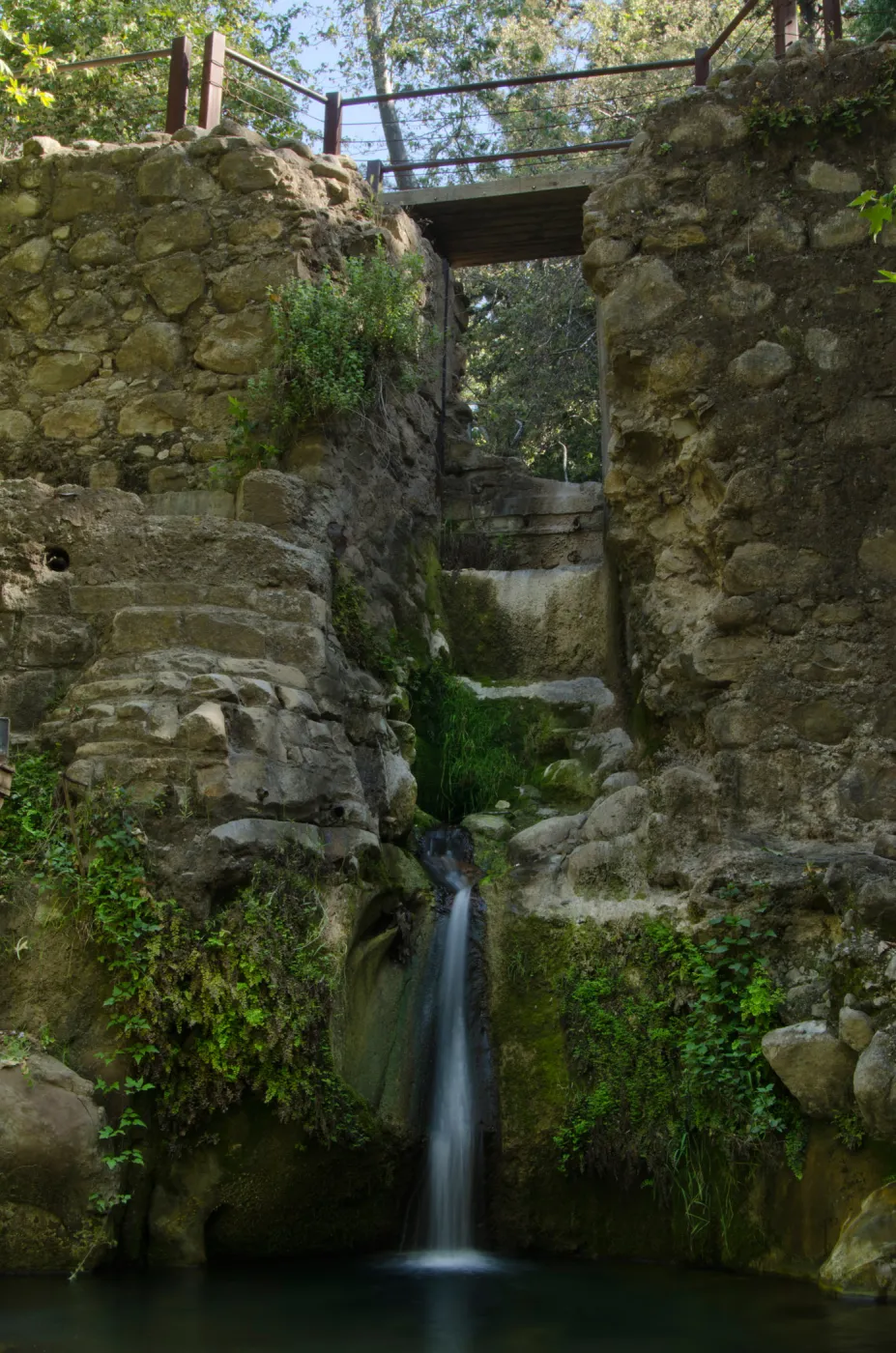 Mission Dam Waterfall, third place winner, Garden Postcard category, SBBG Photo Contest 2012