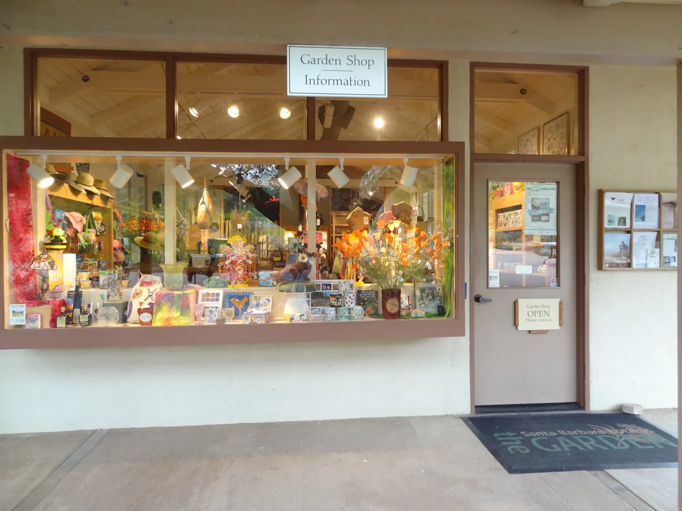 Gift Shop window, National Public Gardens Day 2012, SBBG
