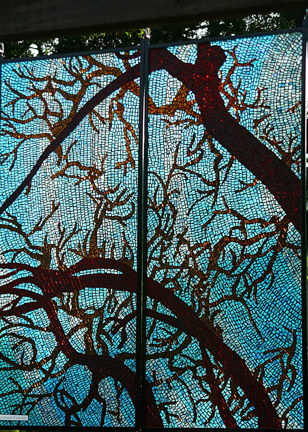stained glass art exhibit, Rose and Nightingale concert in the Garden event