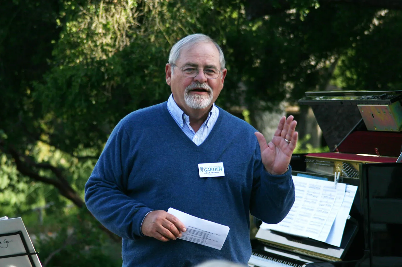 John Weiman, Rose and Nightingale concert in the Garden event