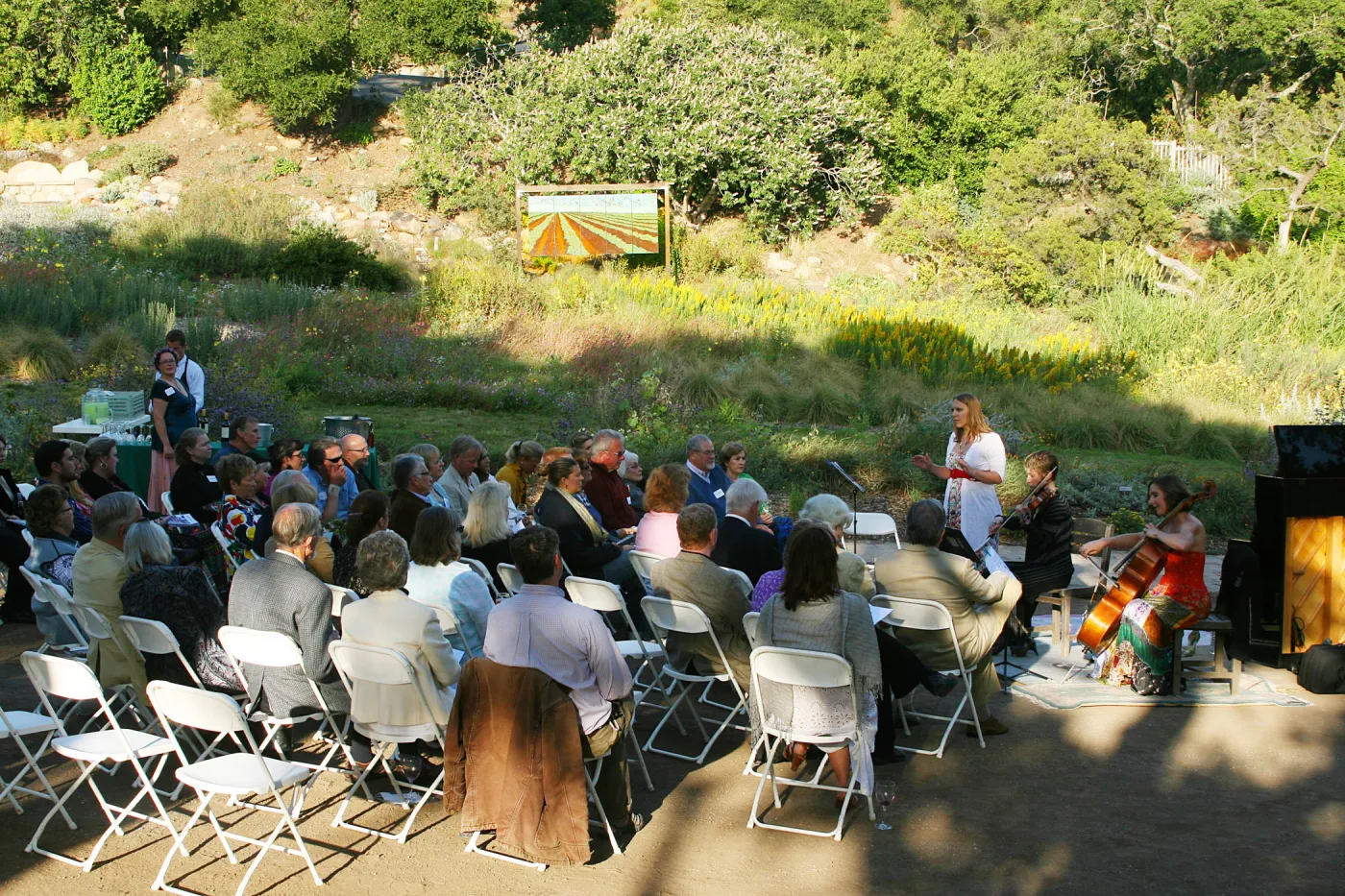 musicians, Rose and Nightingale concert in the Garden event