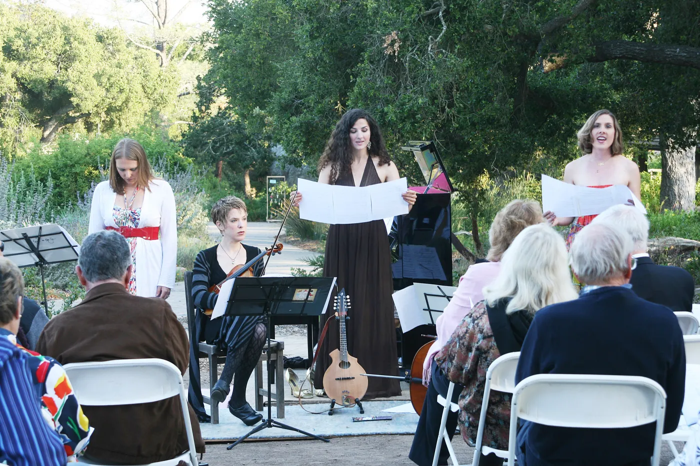 musicians, Rose and Nightingale concert in the Garden event