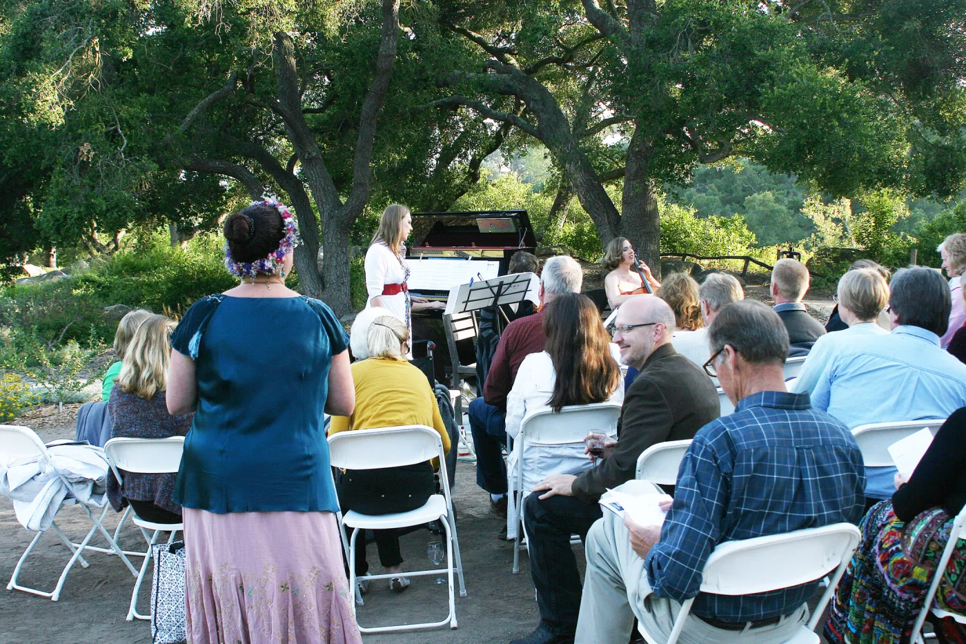 under the Meadow Oaks, Rose and Nightingale concert in the Garden event