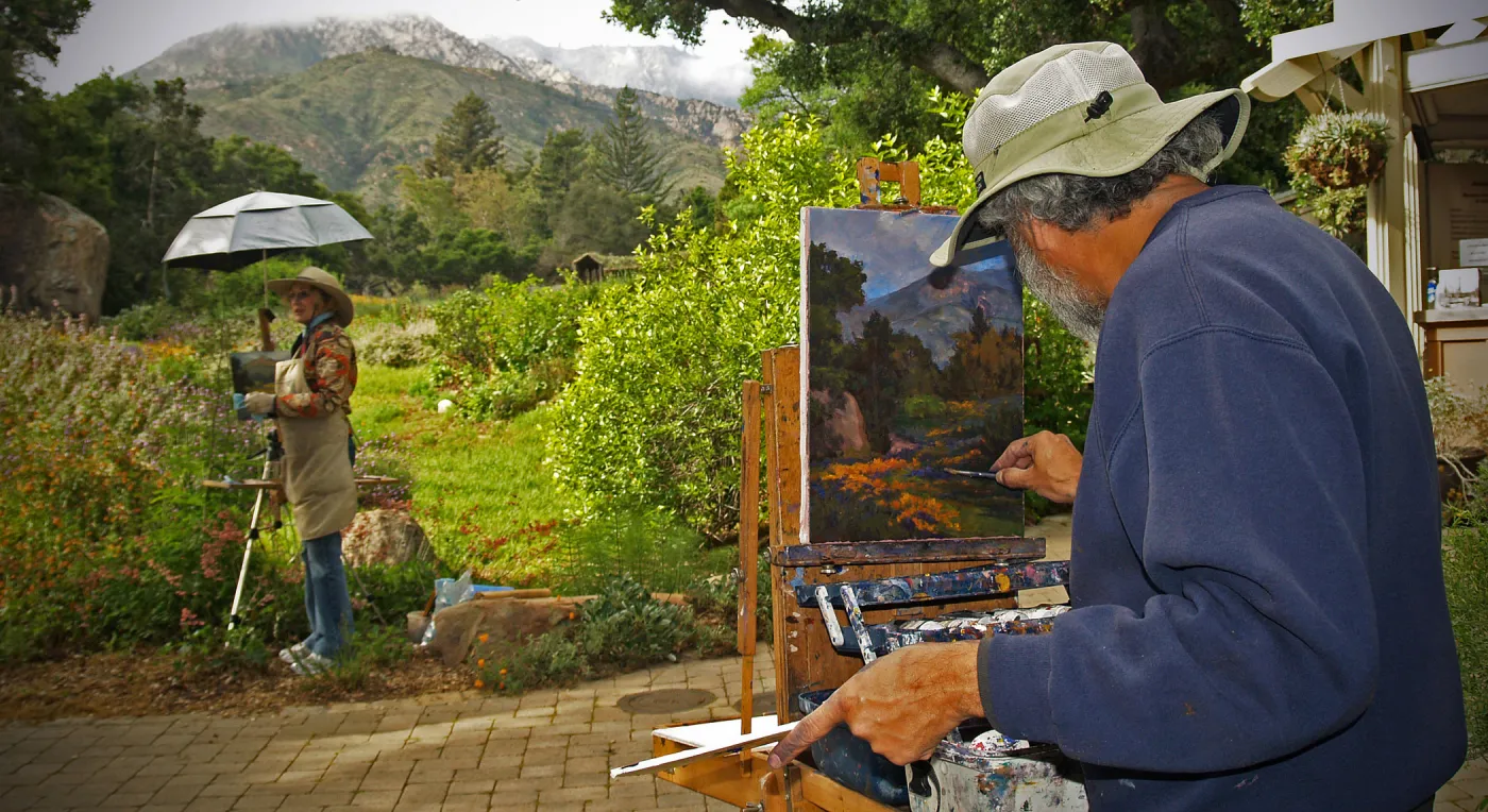 Painters in the Garden, Third place winner in Garden Panorama category, SBBG Photo Contest 2012