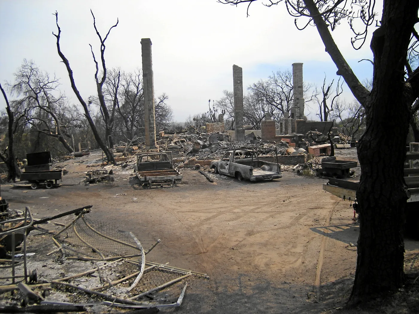 Jesusita Fire, destroyed Gane House