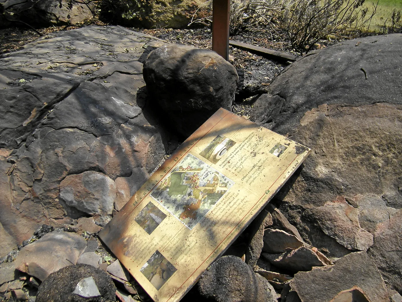 Jesusita Fire, damage to Home Demonstration Garden
