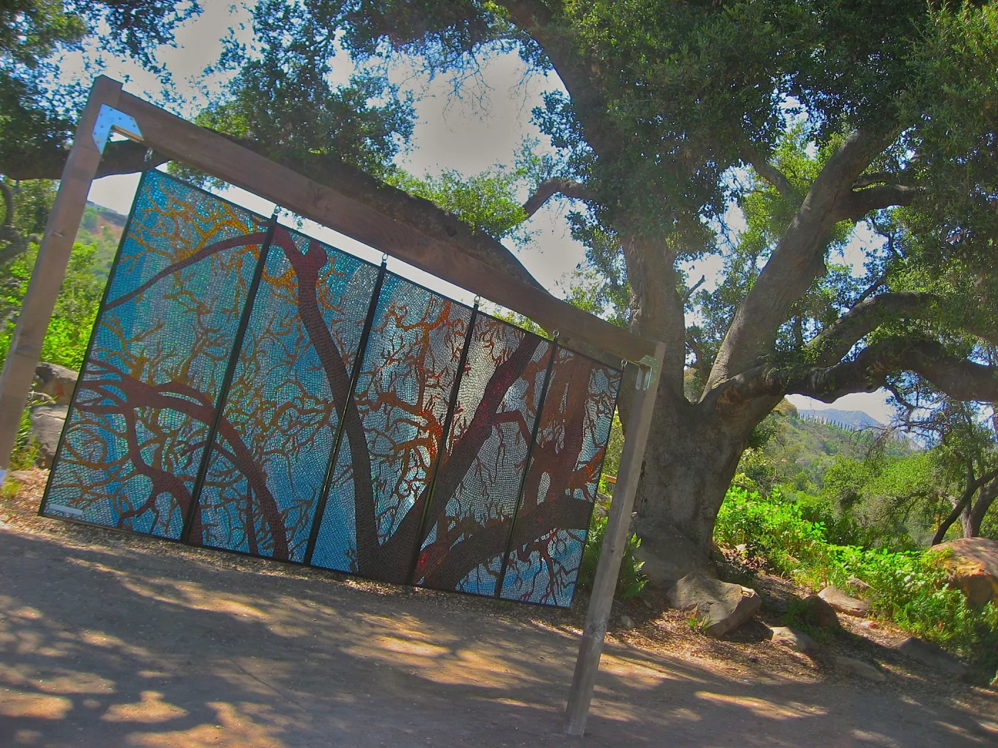 stained glass art exhibit, Meadow Oaks