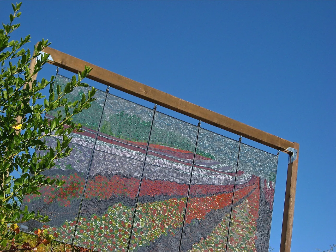 stained glass art exhibit, Porter Trail