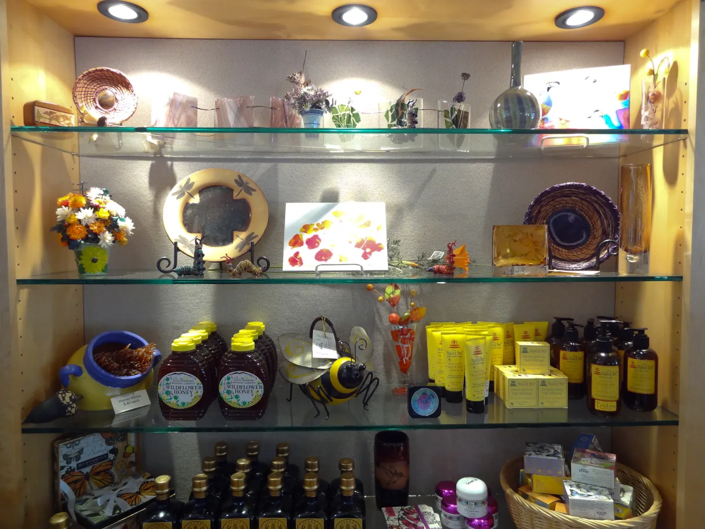 SBBG Gift Shop interior, products