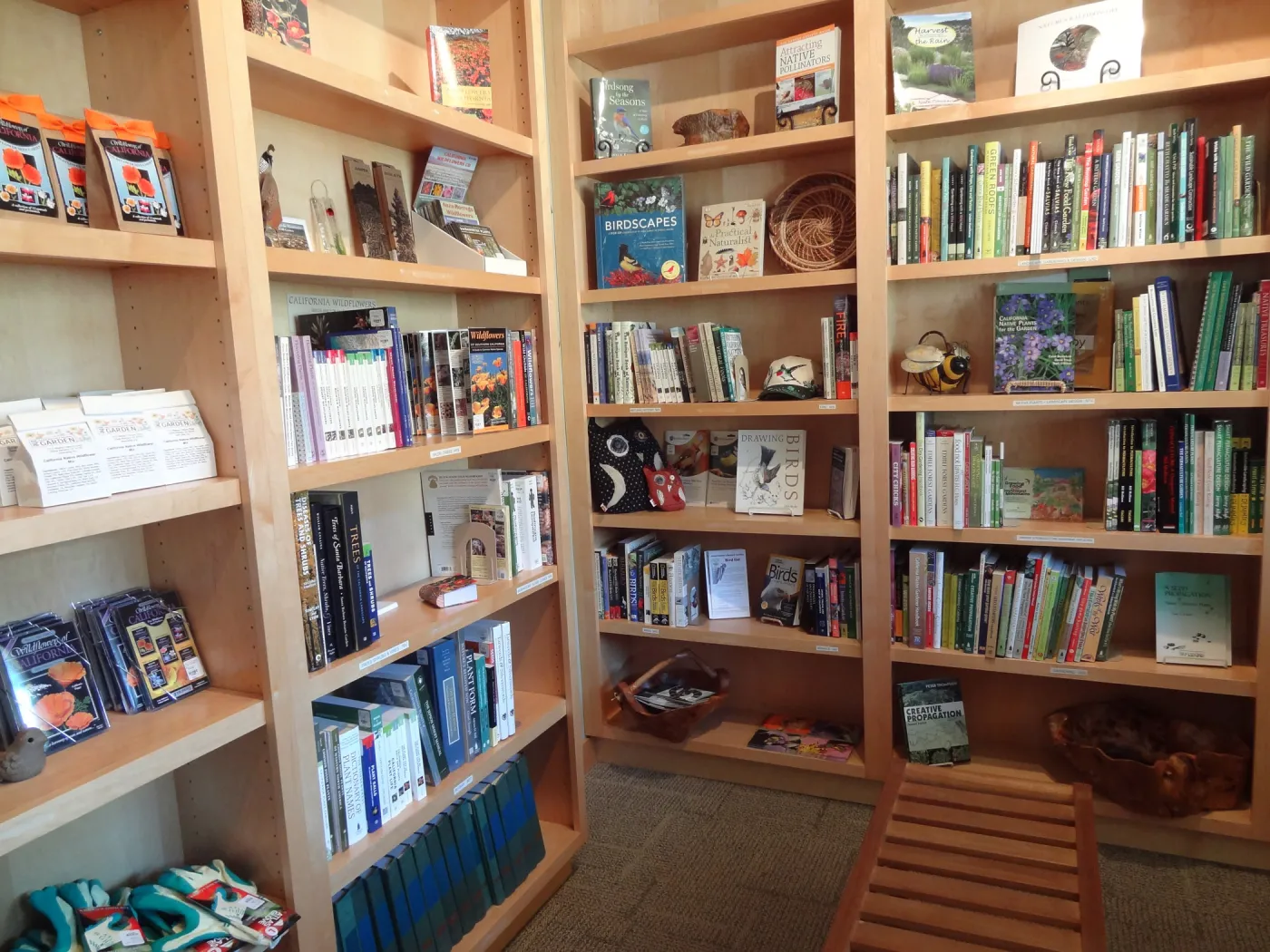 SBBG Gift Shop interior, products